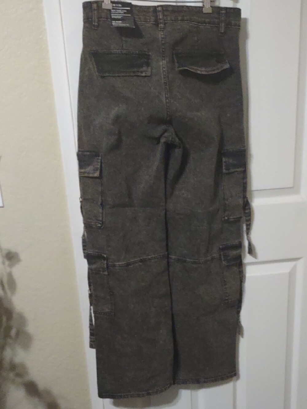 VIP Washed Black Utility Cargo Pants - Picture 6 of 7